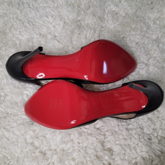 Christian Louboutin Shoes Black Catchy One Heels 100 Pump Size 41 - Picture 7 of 10